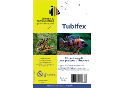 Tubifex - Blister 100 gr - Blister 100 gr - Comptoir du Poisson exotique