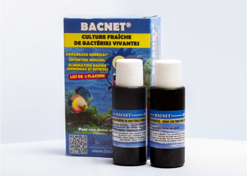 Bacnet 2x27 mL - Produits aquanet - Comptoir du Poisson exotique